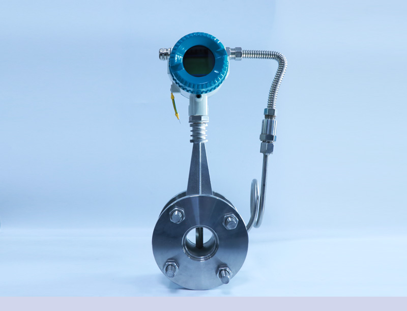 法兰卡装一体式温压补偿涡街流量计